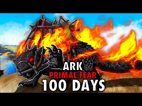 I Spent 100 Days in Ark Primal Fear... It Was Brutal
