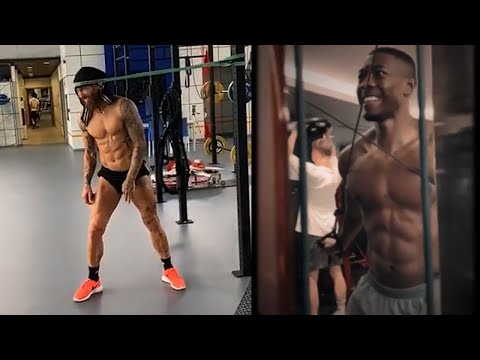 Famous Footballers Working Out 🔥 Muscle & Strength ft. Hulk, Alaba, Neuer & More!