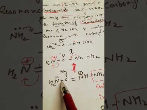 #2NH2gr in semicarbazide only1 NH2 form semicarbazone with=CO why? @ Veena Dixit Chemistry IIT jee