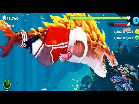 Hungry Shark Evolution - New Volcanic Godzilla Sharks Magmajira