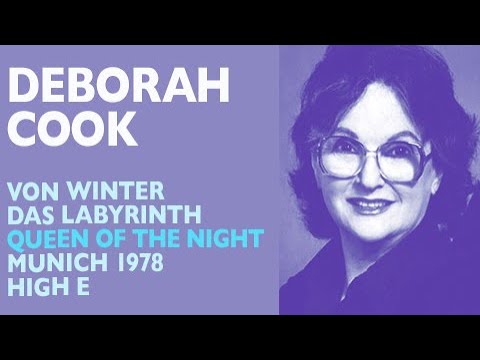 Deborah Cook - Von Winter: DAS LABYRINTH - Queen of the Night aria, Munich 1978, High Es