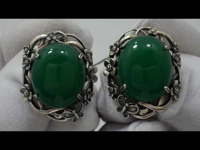 Срібні сережки 424кн Відео огляд