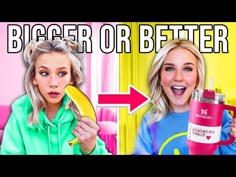 A GAME OF BiGGER OR BETTER! | We TURNED THIS INTO...