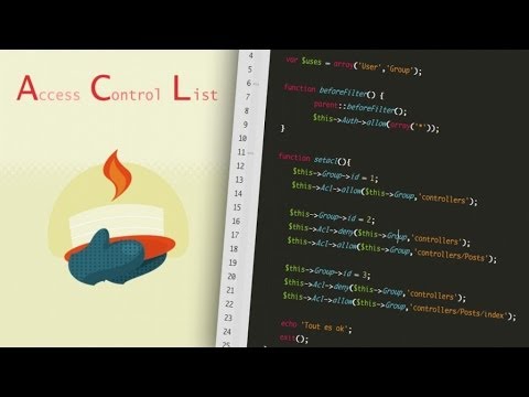 Tutoriel CakePHP CakePHP ACL