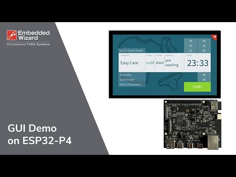 ESP32-P4 Embedded Wizard Demo