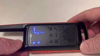 How to enable 16 channel mode on a Motorola Talkabout T82