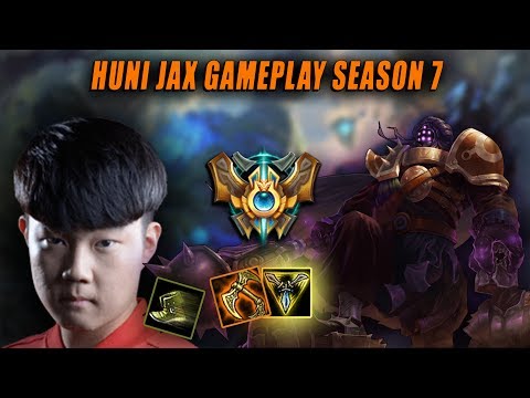 SKT T1 Huni Jax | Season 7 Jax vs Fiora Gameplay | Patch 7.12