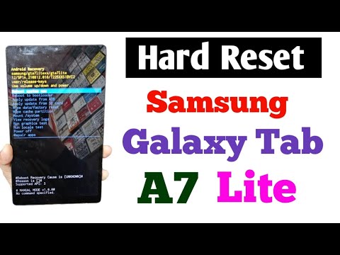 Samsung Galaxy Tab A7 Lite How to Factory Reset / Samsung A7 Lite  Hard Reset 2025