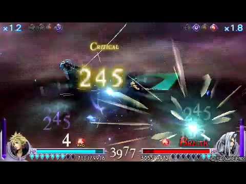 Dissidia Final Fantasy - Cloud (Luther) vs Sephiroth (Soren)
