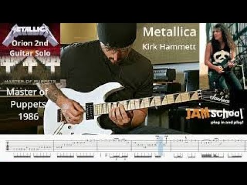 Metallica Orion Second Guitar Solo Kirk Hammett (With TAB)