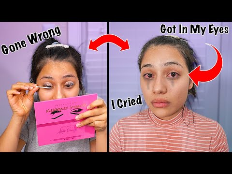 I ALMOST WENT BLIND GIVING MYSELF A LASH PERM!