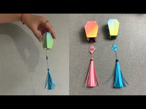 How to Make Paper Lanterns | DIY Sky Lantern | Easy Origami Blessing Lanterns | DIY Crafts