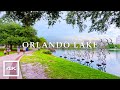 Lake Eola In Downtown Orlando Florida Walking Tour 2023 4K HDR 60fps