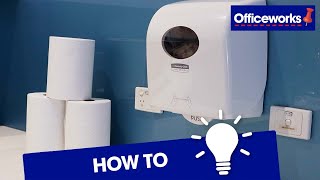 How to Load Kimberly-Clark Aquarius PBS SlimRoll Paper Towel Dispenser