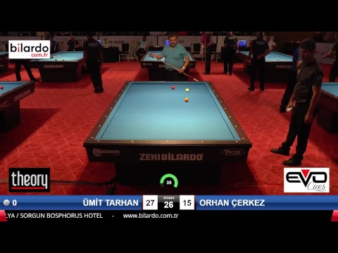 ÜMİT TARHAN & ORHAN ÇERKEZ Bilardo Maçı - 2018 ERKEKLER 2.ETAP-3.Ön Eleme