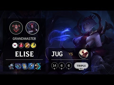 Elise Jungle vs Lee Sin - KR Grandmaster Patch 10.10