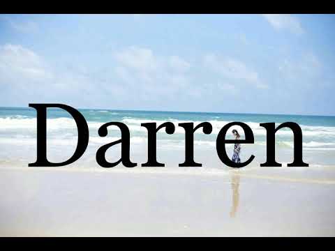 How To Pronounce Darren🌈🌈🌈🌈🌈🌈Pronunciation Of Darren