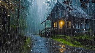 Rain & Thunder Sounds for Deep Sleep - Torrential Rainstorm & Natural Thunder for Relax, Meditation