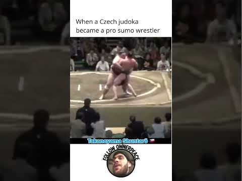 The first ever Czech professional sumo wrestler. Takanoyama Shuntaro #daily #shorts #judo #sumo