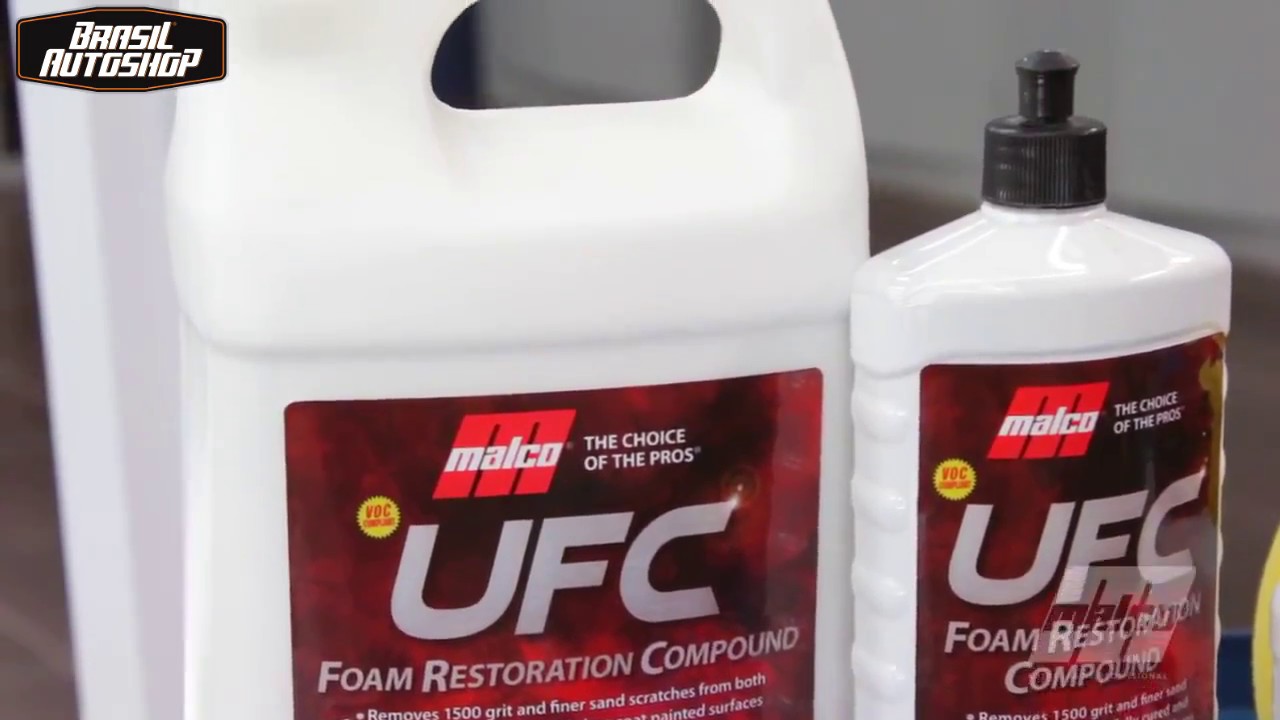 UFC Foam Restoration Compound Malco + Boina de Espuma Amarela DD CP Flat Lake Country
