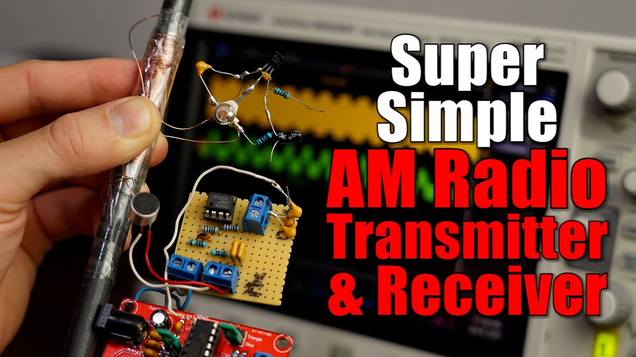 Building a Super Simple AM Radio Transmitter & Receiver! Keeping Wireless Audio Communication easy!