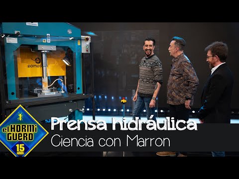 La prensa hidráulica le trae algunos recuerdos a Santi Rodríguez - El Hormiguero