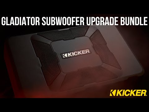 Kicker Powered Subwoofer Upgrade Bundle | 2020+ JT Jeep Gladiator