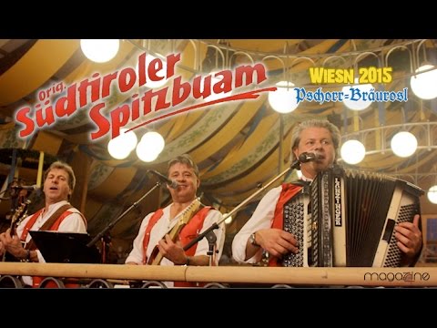 Südtiroler Spitzbuam im Bräurosl Wiesnzelt/Oktoberfest