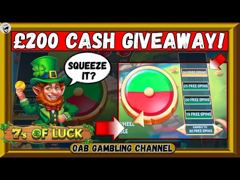 £200 CASH GIVEAWAY & HUGE ARCADE SLOT SESSION!