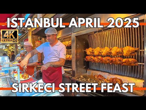 Istanbul Turkey 2025 | Street Food Lovers' Paradise in Sirkeci | 4K Walking Tour