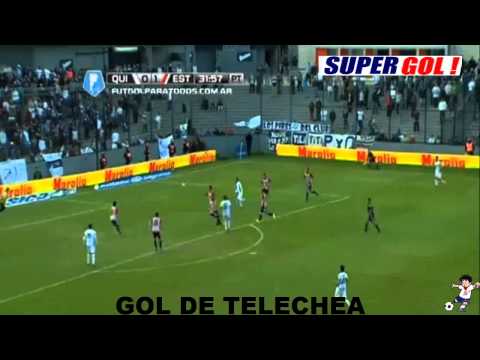 Gol de Telechea Quilmes 1 VS  Estudiantes 1 Torneo Final 2014 12-04-2014 HD