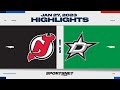 NHL Highlights Devils Vs Stars OT January 27 2023