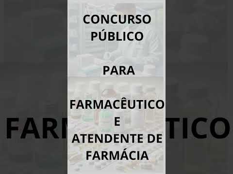 Concurso Prefeitura de Itaipulândia - PR - Farmacêutico e Atendente de Farmácia.