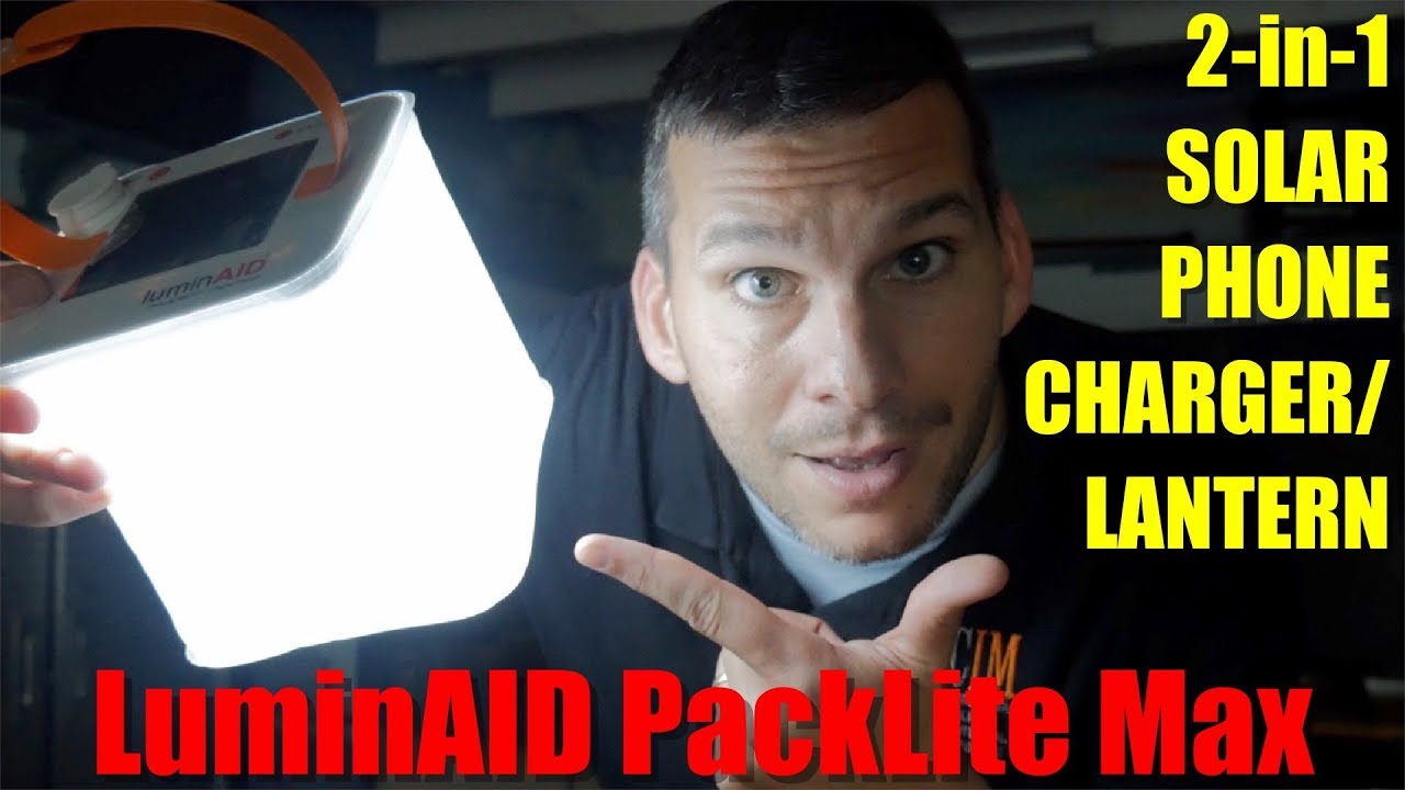 LuminAID PackLite 2-in-1 Phone Charger Solar Lantern
