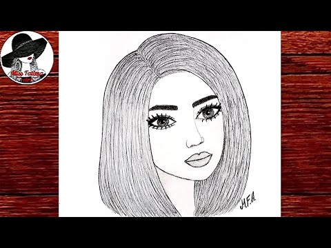 Как Нарисовать Девушку | Рисунки Карандашом | Рисуем Лицо Девушки Карандашом