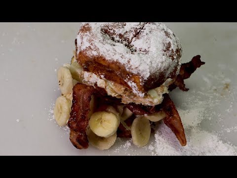 Elvis would be proud of this delicious over-loaded bagel from Bagel Nook