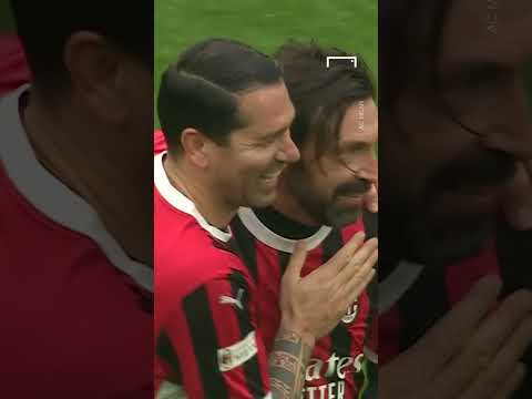 ANDREA PIRLO scores MAGICAL FREE-KICK for AC MILAN 😍 #football #soccer #shorts