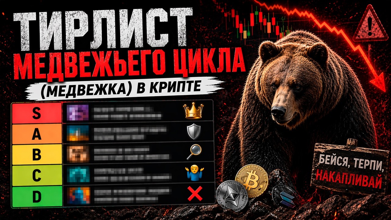 ТИРЛИСТ МЕДВЕЖЬЕГО ЦИКЛА ОТ НАЧАЛА ДО КОНЦА | В КАКОЙ МЫ СЕЙЧАС ФАЗЕ РЫНКА? | М