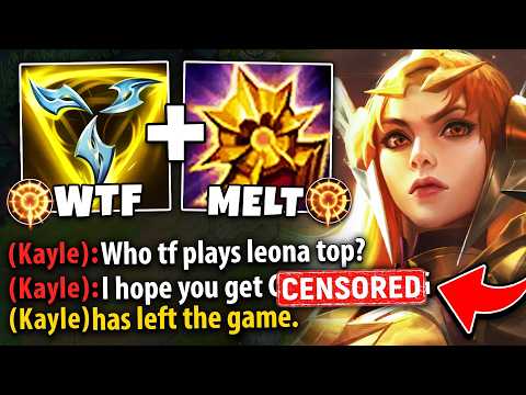 I made this poor Kayle rage quit with my Leona top lane... (THIS IS SECRETLY BROKEN)