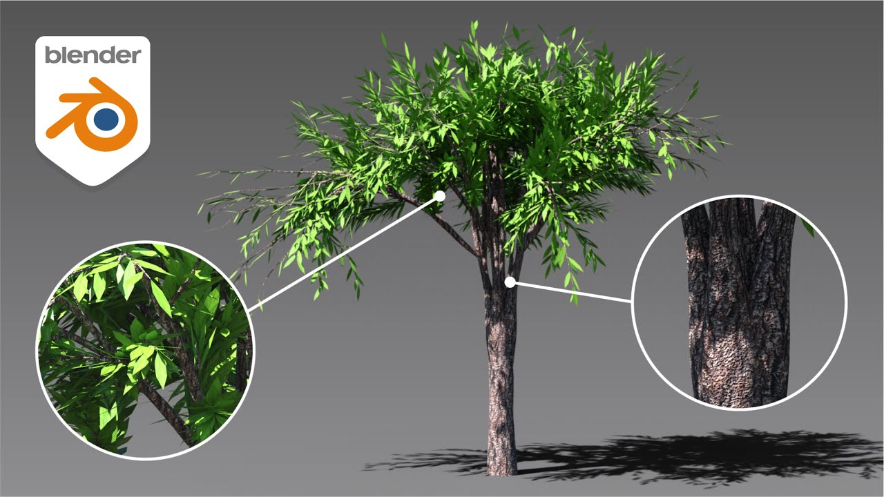 Como criar ÁRVORES realistas no Blender 3D (passo-a-passo)