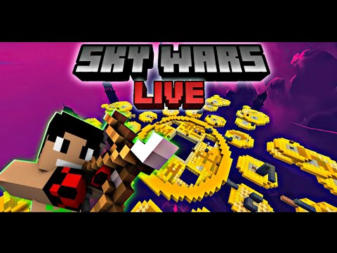 LIVE DE MINECRAFT PE - SURVIVAL - SKY WARS #01