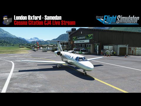 MSFS 2020 | VATSIM | London Oxford to Samedan | Cessna Citation CJ4 Full Flight