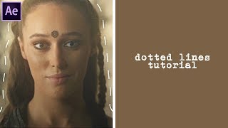 after effects tutorial | dotted lines
