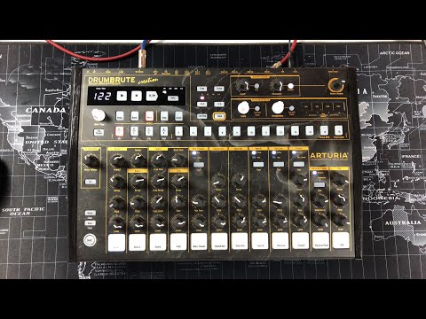 Демонстрация работы драм-машины Arturia DrumBrute Creation Edition