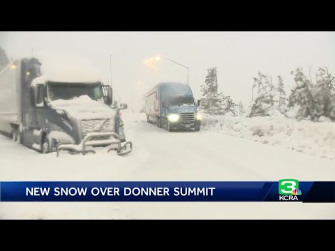 New snow blankets Donner Summit