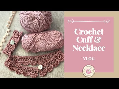 Crochet Necklace and Cuff Bracelet Designs - Bibi Pattern