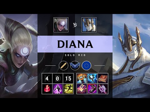 Diana Mid vs Galio - EUW Diamond Patch 25.17