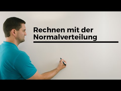Rechnen mit der Normalverteilung, Anschaulich, Stochastik, Gauß-Verteilung, Mathe by Daniel Jung