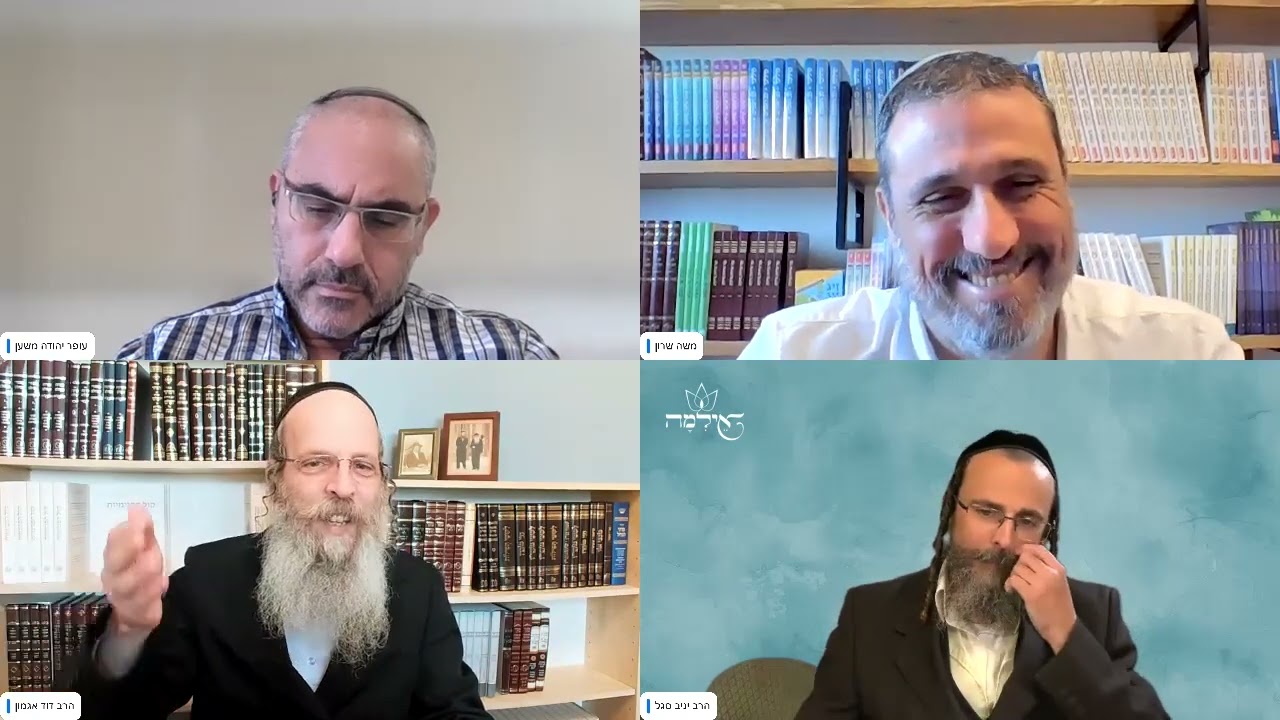 משה שרון, דוד אגמון, עופר משען ויניב סגל בשיחה על צו השעה