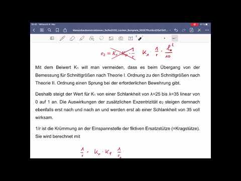 Massivbaukonstruktionen, Vorlesung 4 - Wiederholung Stützen, Theorie II Ordnung